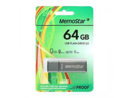 USB Flash memorija MemoStar 64GB CUBOID gun metal 2.0