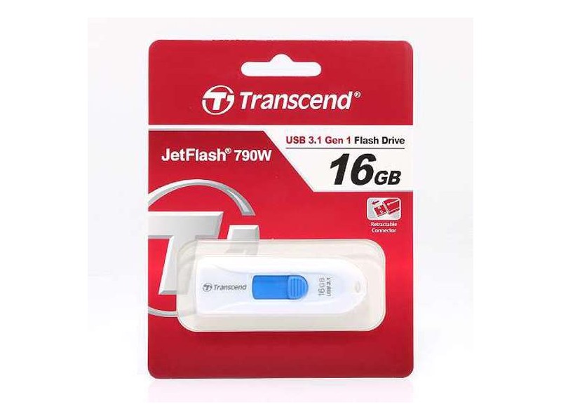 USB Flash memorija Transcend 16GB 3.1 belo-plava