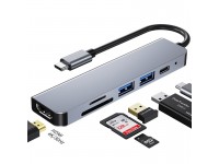 USB Tip C na HDMI/2xUSB/CARD READER/C zenski!