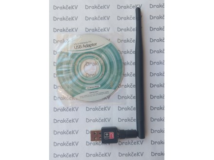 USB Wireless kartica sa većom 5 dBi antenom + CD