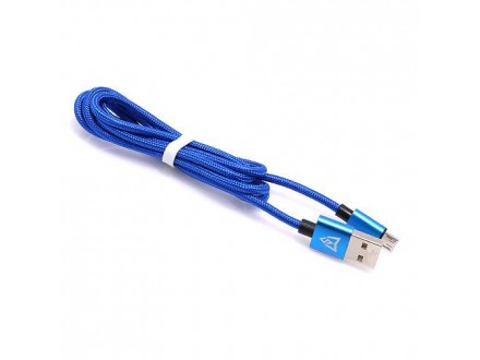 USB data kabl MONSTERSKIN FLASH microUSB 1m plavi (MS)