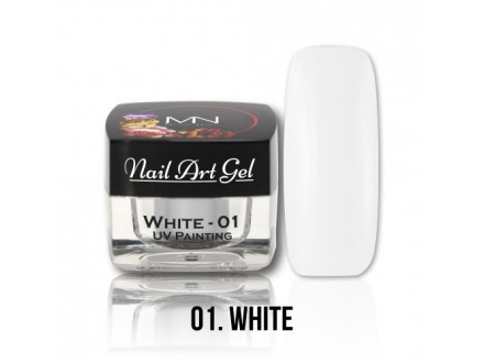 UV Painting Nail Art Gel - 01 - White