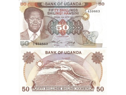 Uganda 50 shillings 1985. UNC