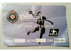 Ulaznica: Sezonska karta za RK Partizan za 2013/2014.