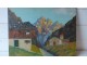 Ulje na lesonitu, motiv Alpsko selo iz 1954g. slika 3