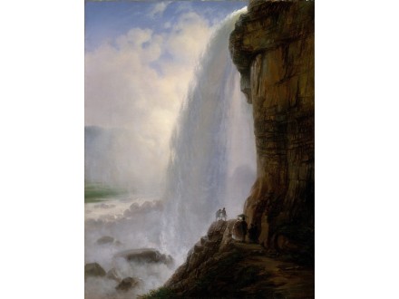 Underneath Niagara Falls (1862) Ferdinand Richardt (Ame