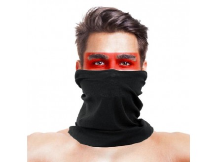 Unisex bandana, marama, maska - crne boje