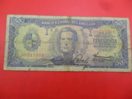 Urugvaj-Uruguay 50 Pesos 1967, v1, P5428, R