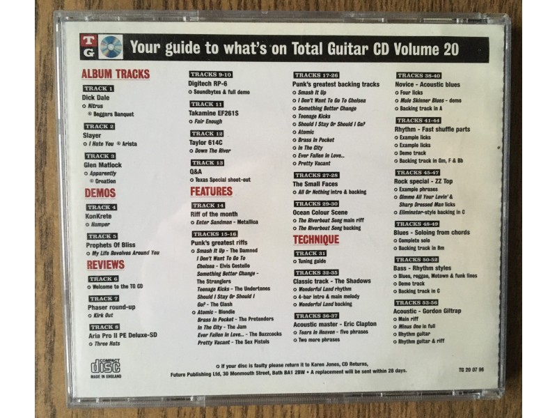 V/A - TG CD Volume 20 (July 1996)