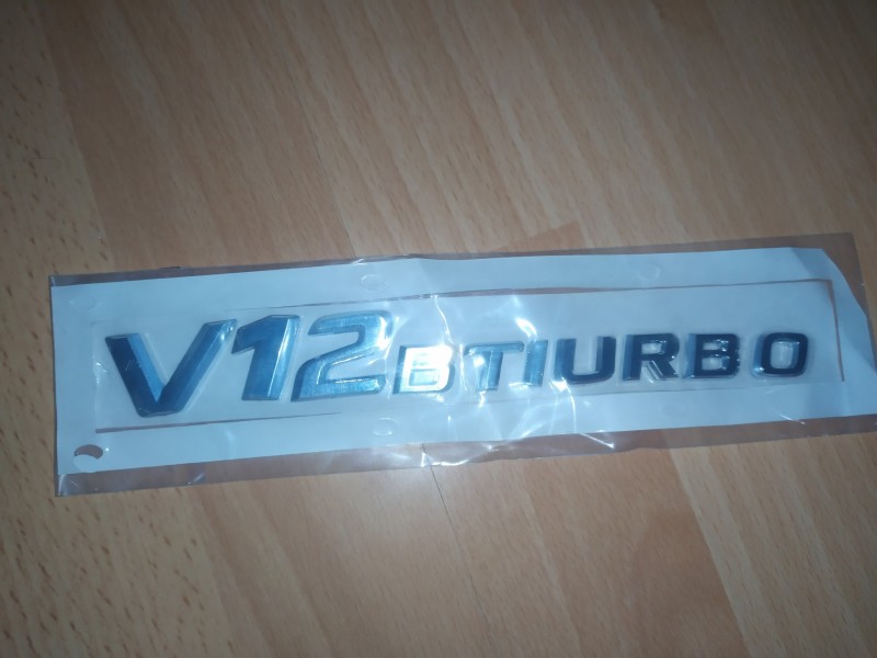 V12 BI TURBO znak za Mercedes