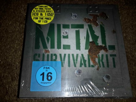 VA - Metal survival kit 3CDa + DVD , U CELOFANU