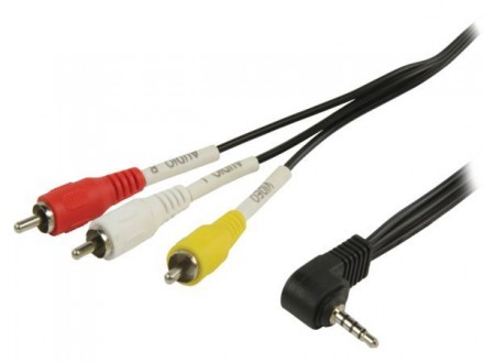 VLVP22400B20 Jack AV 3.5mm cable Jack AV 3.5mm male - 3x RCA male 2m black
