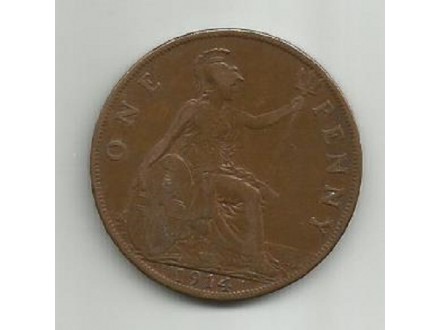 Velika Britanija 1 penny 1914.