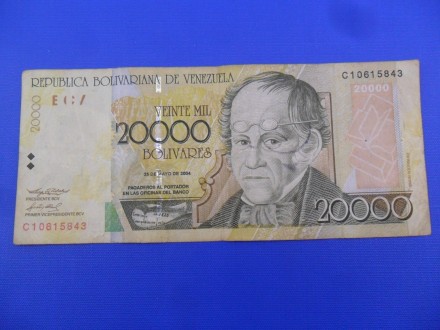 Venecuela-Venezuela 20000 Bolivares 25/05/2004, P8464 R