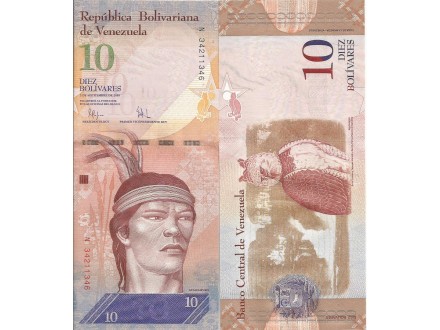 Venezuela 10 bolivares 2009. UNC