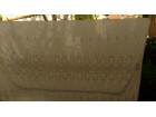 Vezena krem zavesa sa usivenom trakom