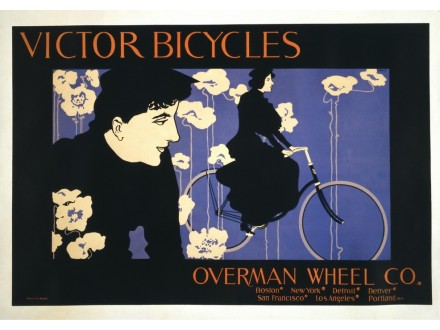 Victor Bicycles Overman Wheel Co (1896) reprodukcija A3
