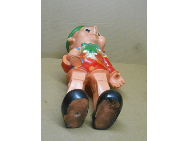 Vintage Pinocchio rubber doll by Biserka Zagreb