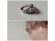 Vintage francuski srebrni prsten slika 2
