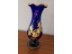 Vintage vaza kobalt staklo slikano zlatom, ručni rad slika 3