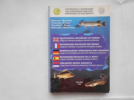 Višejezični rečnik ribarstva, srpsko-ENG-FRA-NEM-ŠPA