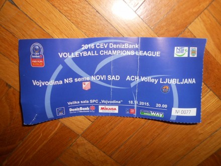 Vojvodina NS seme - ACH Volley Ljubljana 18. 11. 2015.