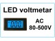 Voltmetar AC 80-500V plavi displej slika 1