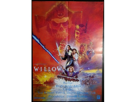 WILLOW (1988) George Lucas FILMSKI PLAKAT