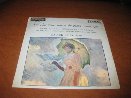 Walter Klien ‎– Les Plus Belles Ouvres Du Piano Romanti
