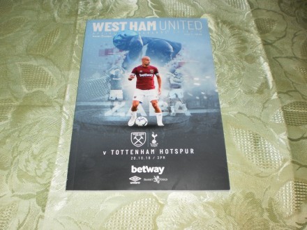 West Ham United v Tottenham Official Programme 2018/ 19