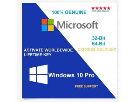 Windows 10 PRO 32/64bit LICENCA-ključ Aktivacija&;;;DVD