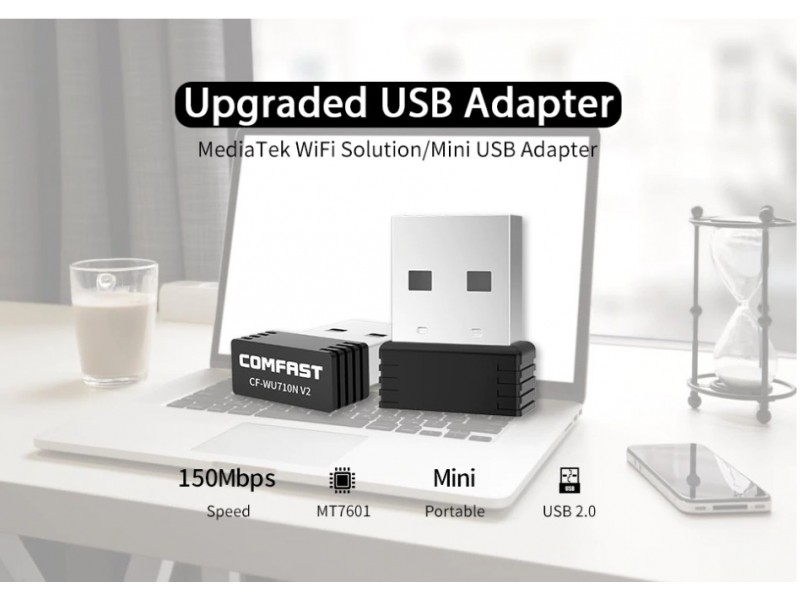 Wireless Mini USB Wifi Adapter 150Mbps USB2.0
