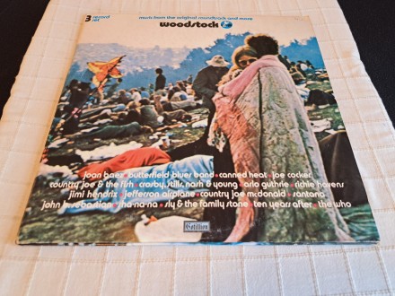 Woodstock 3LP - Hendrix, Who, Santana, J.Airplane (NM)