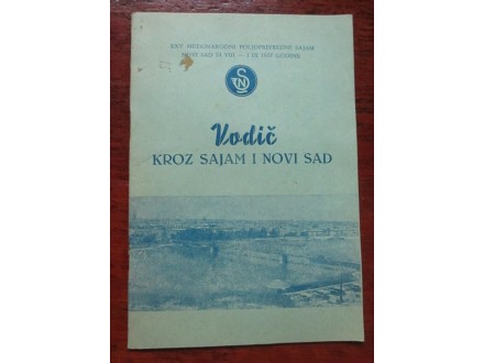 XXV Novosadski Sajam Novi Sad 1957. Vodič