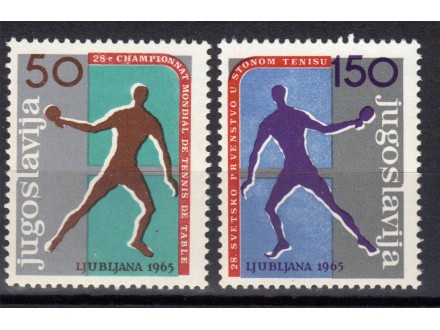 XXVIII SP u stonom tenisu u Ljubljani 1965.,čisto