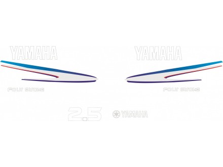 YAMAHA 2.5 - Nalepnice za vanbrodski motor