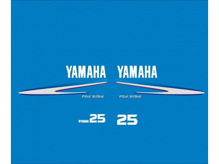 YAMAHA 25 - NALEPNICE ZA VANBRODSKI MOTOR