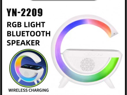 YN-2209 RGB Lampa sa Zvučnikom i Bežičnim Punjačem.
