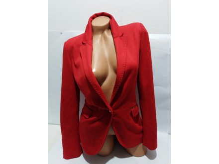 ZARA vrhunska,strukirana,crvena jakna vel XS