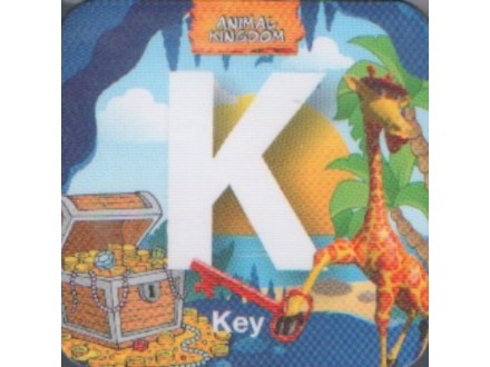ŽIVOTINJSKO CARSTVO MAGNET slovo: K - Key