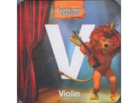 ŽIVOTINJSKO CARSTVO MAGNET slovo: V - Violin