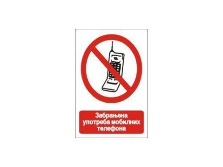 Zabranjena upotreba mobilnih telefona-nalepnice