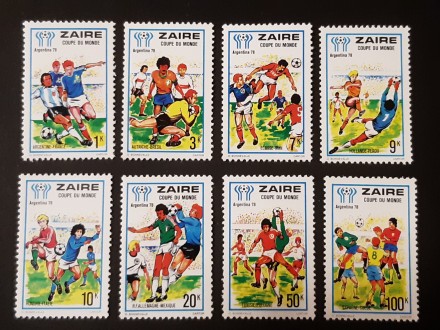 Zair (DR Congo) 1978. Fudbal SP ARG ** Kompl. serija