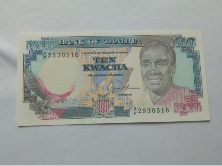 Zambija 10 kvacha,1989 god.UNC