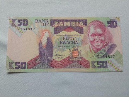 Zambija 50 kvacha,1986-88 god.UNC