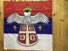 Zastava sa grbom Srbije