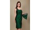 Zelena haljina od svile slika 3