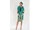 Zelena `pencil` suknja od šantung svile slika 4