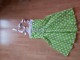 Zelena tufnasta haljina slika 2