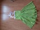 Zelena tufnasta haljina slika 1